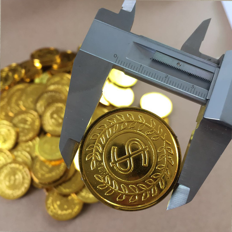 海盗金币玩具钱币游戏币电镀s金币一袋100枚包装 厂家直销