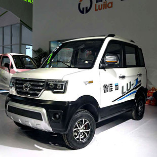 新能源电动汽车成人四轮车迷你型电动轿车油电两用鲁佳老年代步车