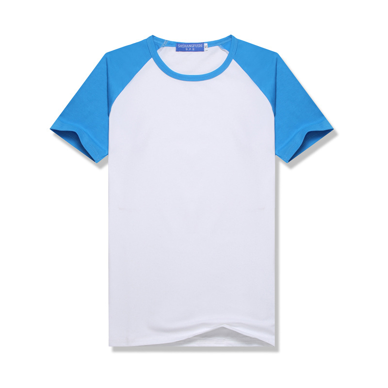 Summer Edge Raglan Short Sleeve round Neck T-shirt Modal Sublimation Transfer Blank T-shirt Business Attire Parent-Child DIY