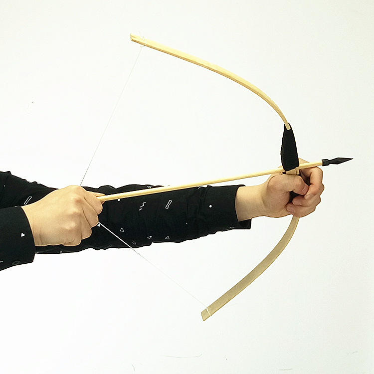 弓箭批发木制手工磨削户外射击模型软胶头无杀伤力十字弩地摊玩具