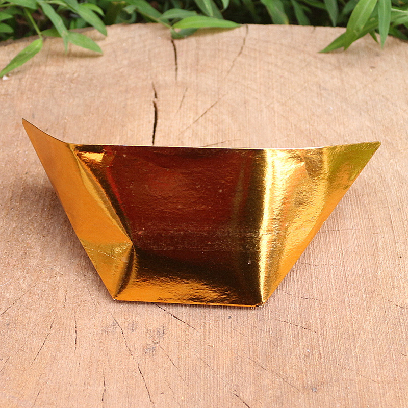 包邮大号金元宝半成品金箔纸手工折叠元宝纸钱烧纸祭祀用品金元宝