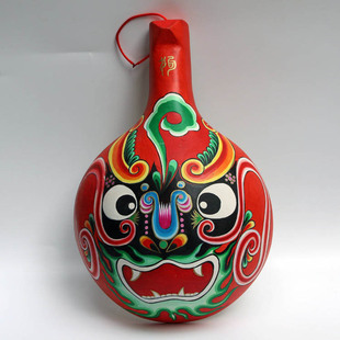 加工定制木质马勺脸谱2生肖狗挂件特产民俗工艺品彩绘社火挂件