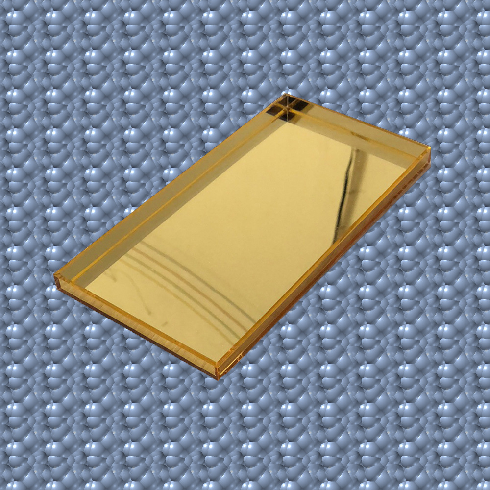 【源头厂家】定制金色镜面亚克力盒子 镜面亚克力展示架