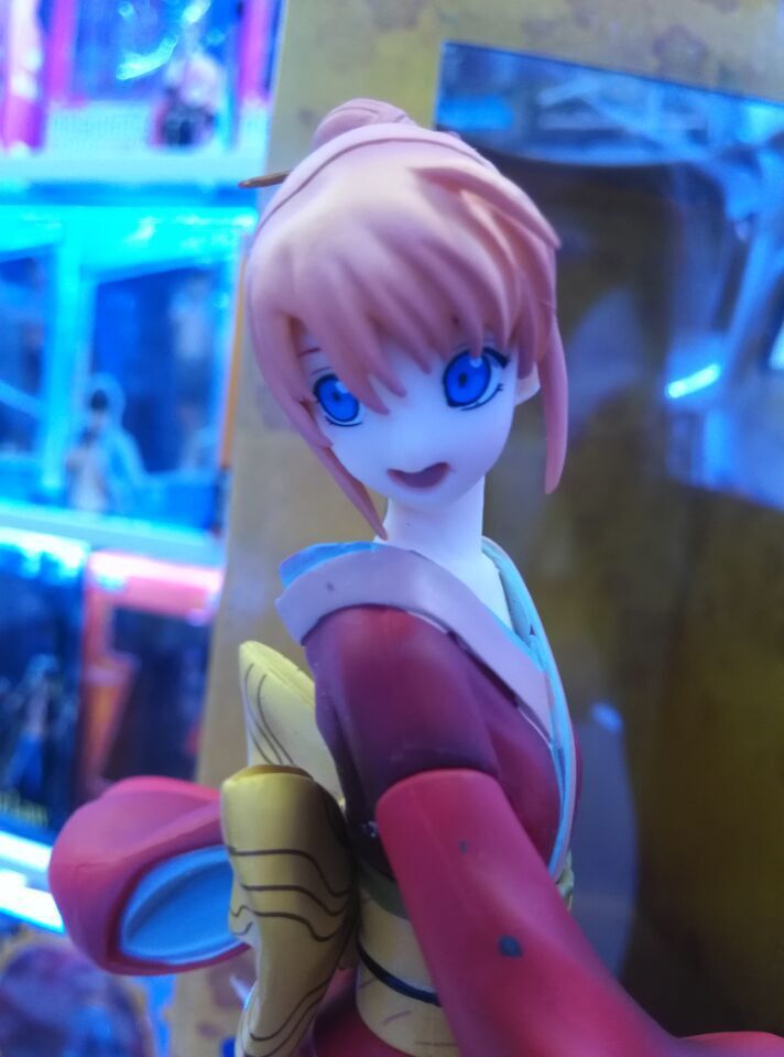 m 银魂 吉原篇 夜兔族 神乐雨伞 手办公仔摆件