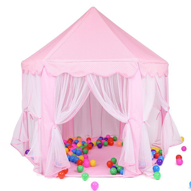 Factory Direct Sales Anti-Mosquito Breathable Children's Tent Hexagonal Children Princess Tent Kids' Playhouse