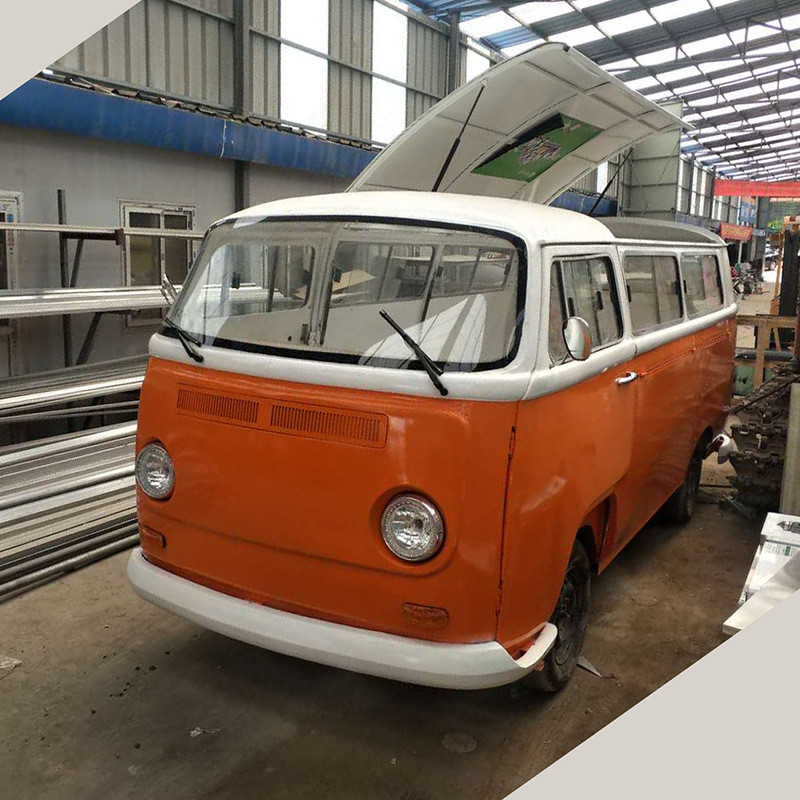 大型巴士餐车铁艺汽车客车模型道具商场仿真大众t1摆件摆设