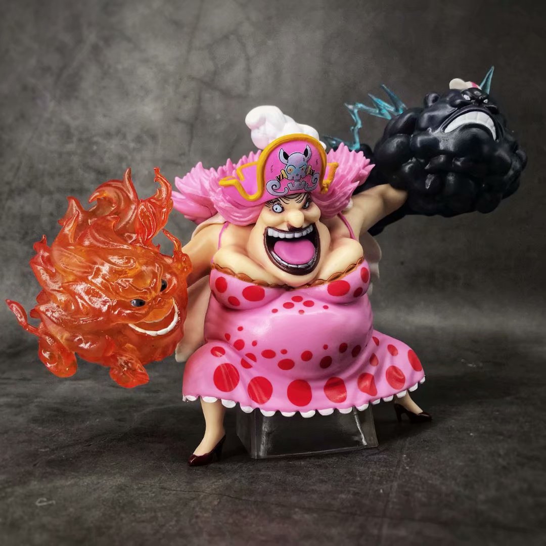 萌诗寺玩具big mom 海贼团 夏洛特 玲玲 四皇 gk 大妈 盒装手办:w