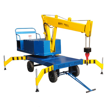 泰鼎制造电动旋转液压吊车电动配重式旋转吊车折叠液压移动吊车