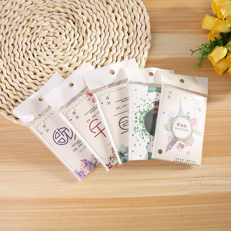 可爱包装吸油纸男女士脸部吸油面纸清洁吸油油性皮肤控油批发美妆