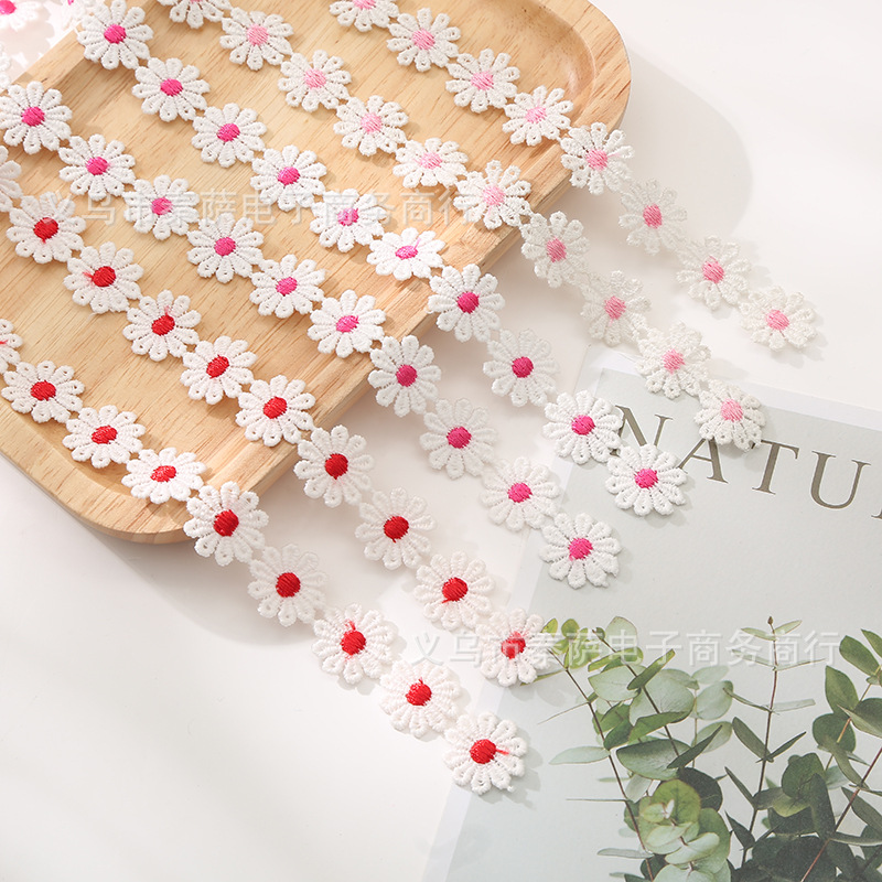 5cm小花朵刺绣花边