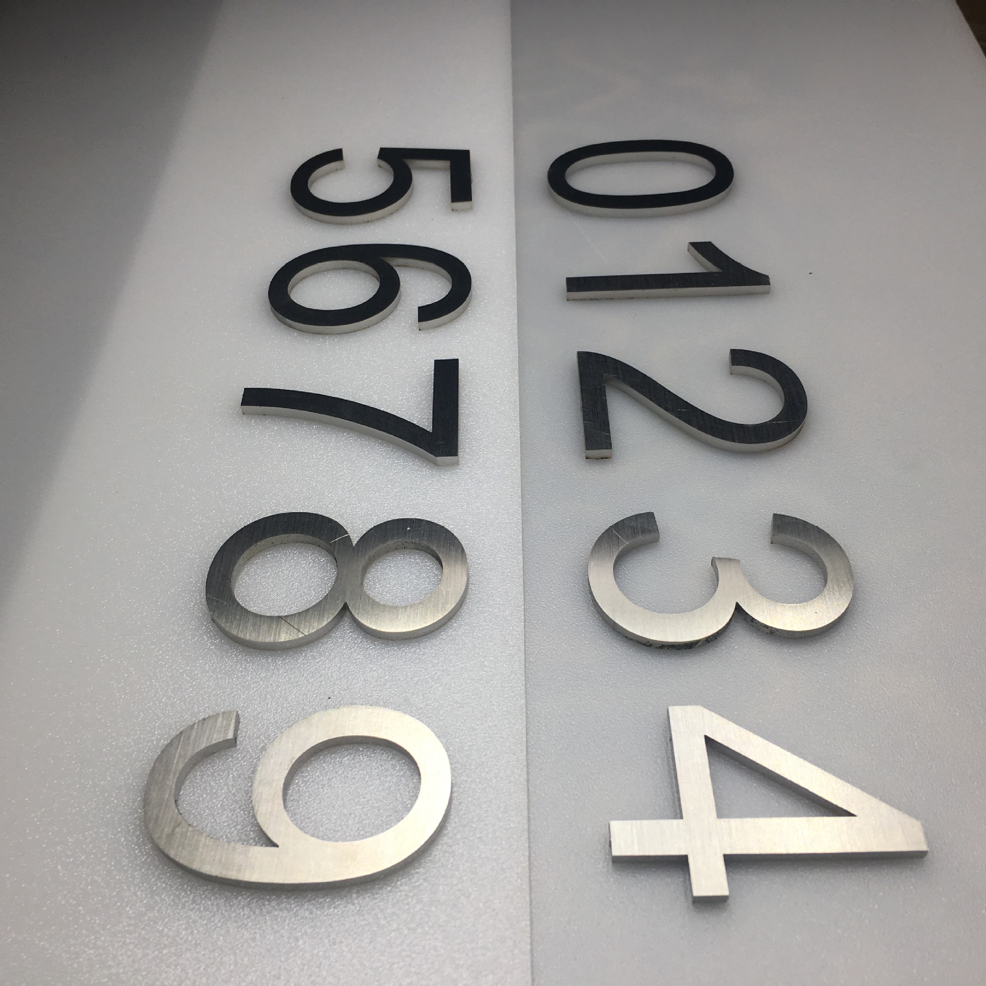 厂家现货直销酒店门牌不锈钢数字号码金属标识立体数字门牌号码