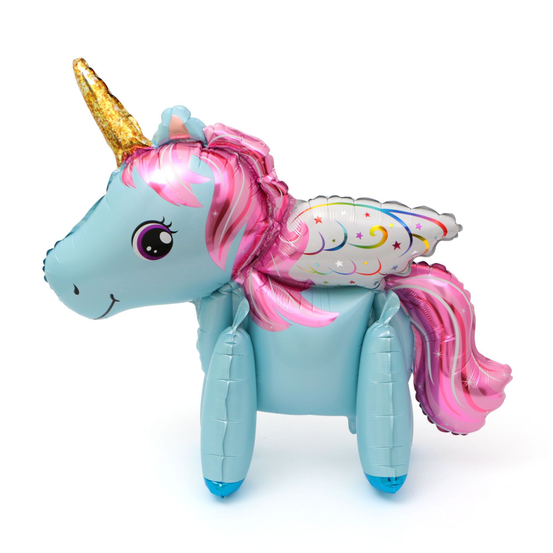 3d彩色立体组装独角兽 小号拼装独角兽儿童造型气球 儿童卡通玩具
