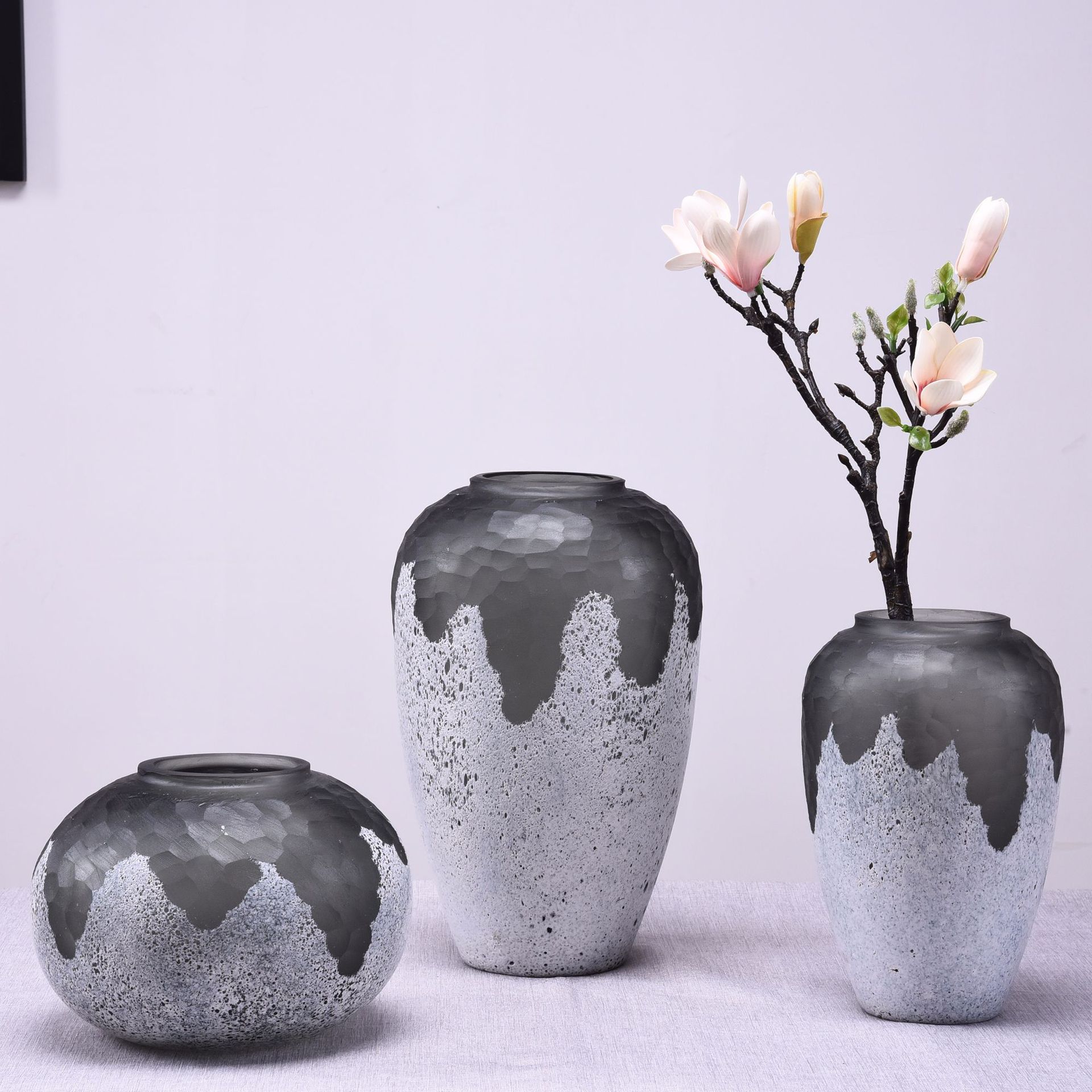 创意家居花瓶摆件 客厅插花干花软装饰品 玻璃工艺品 厂家直销