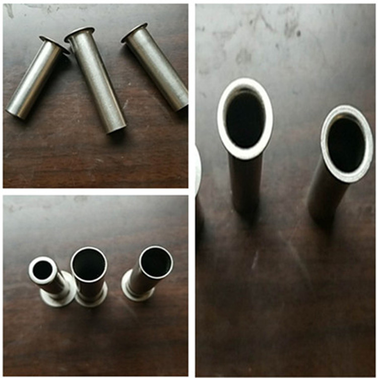 生产加工304不锈钢管缩口,封口 翻边 毛细管 封头