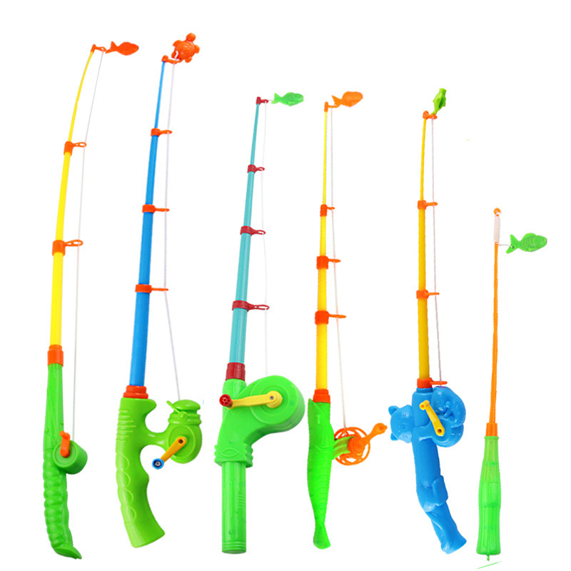 伸缩加厚耐用鱼竿儿童磁性钓鱼杆散装批发广场热销玩具厂家直销