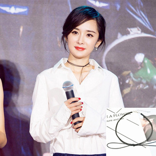 choker颈链明星杨幂同款项圈韩国脖颈性感脖链蕾丝项链锁骨链ol用