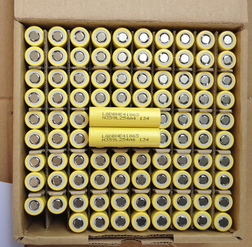 高品质 lg 18650 he4动力锂电池 2500mah 25a持续放电动力电池