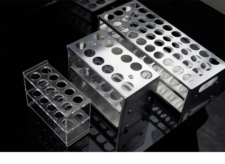 5mm/40孔 铝制试管架 实验室器材 化学实验用品 多用架