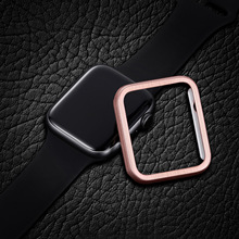 适用apple watch拉丝纹表壳iWatch半包保护套苹果手表38 44保护壳