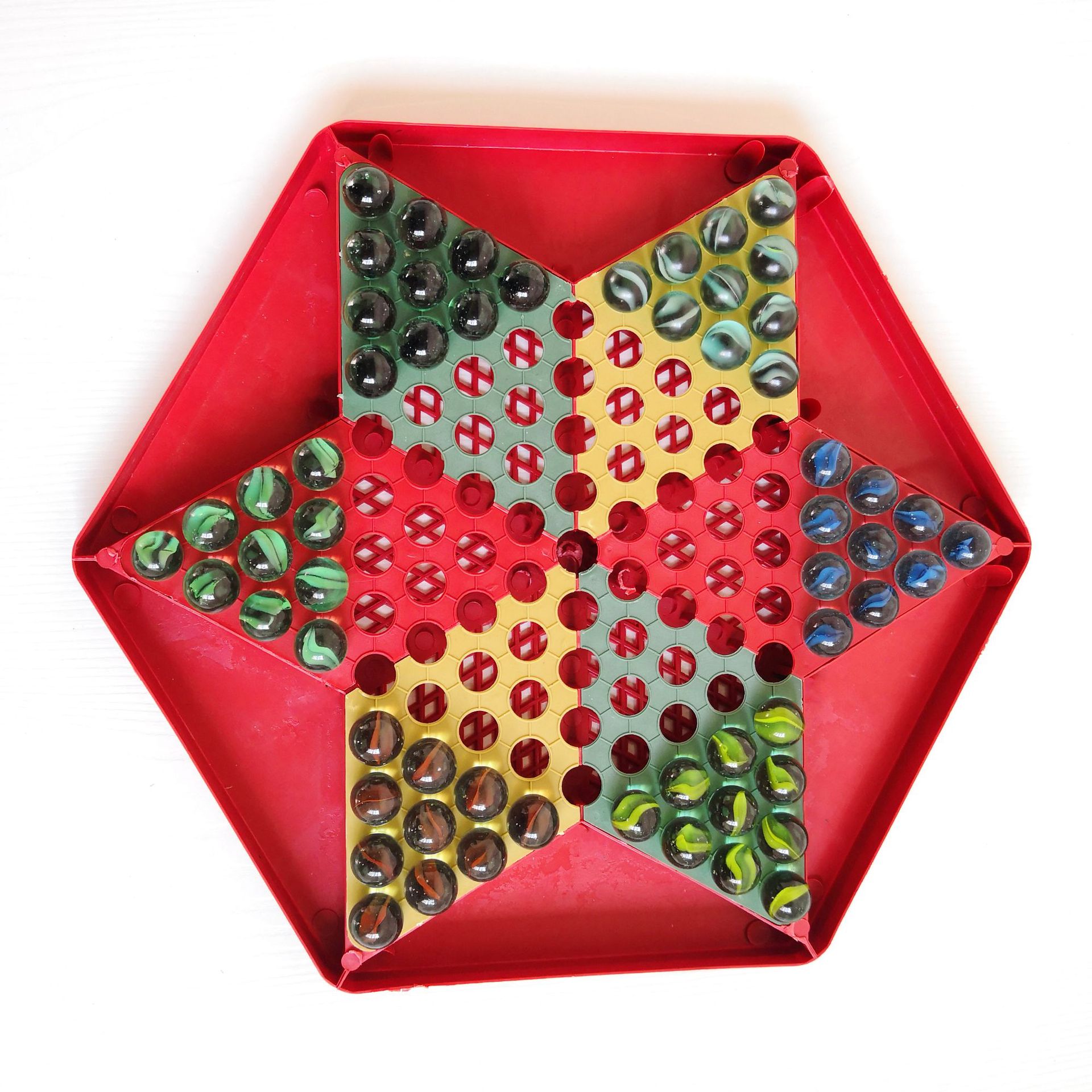 跳棋 亲子游戏玻璃珠跳棋 儿童玩具批发 五元店年货源