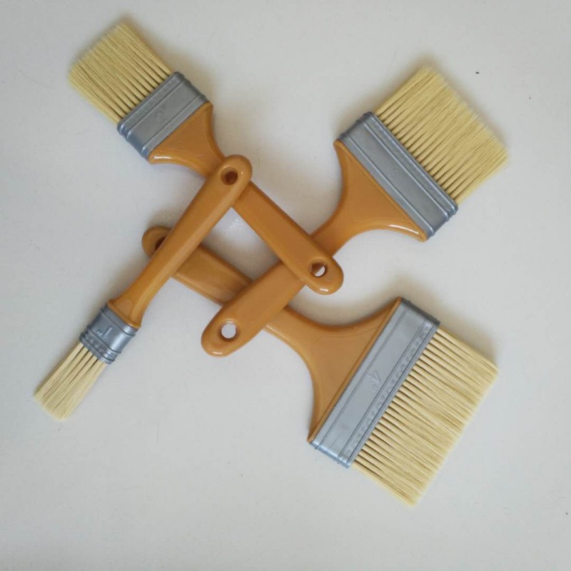 厂家直销油漆刷 塑料柄板刷 不掉毛薄烧烤刷 批发植毛刷