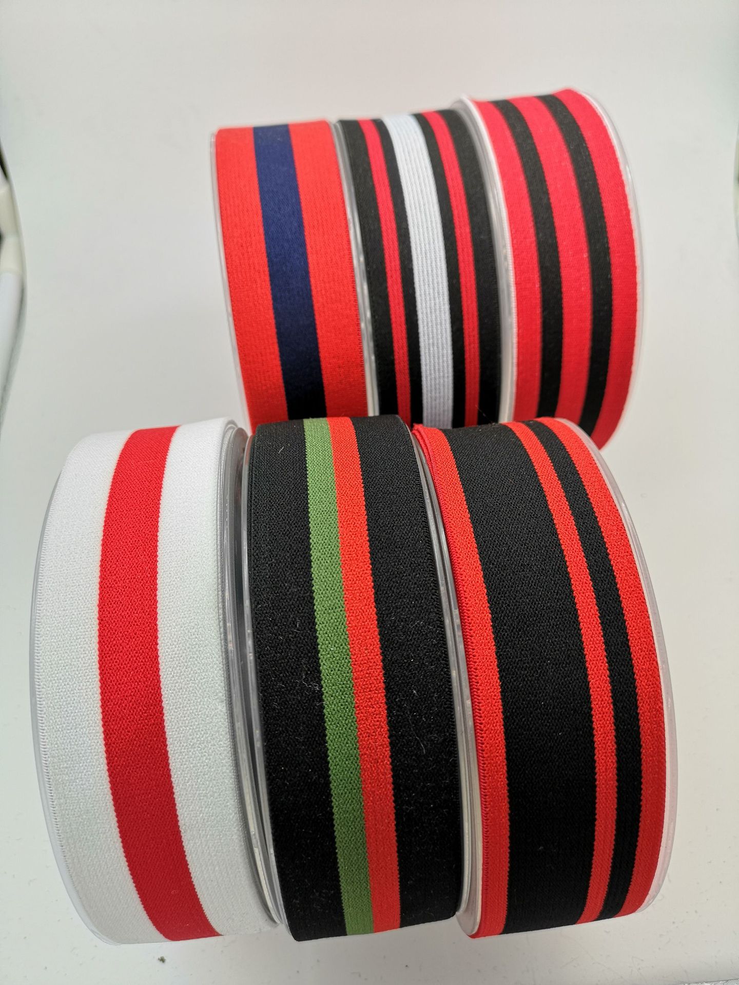 厂家多色间色防尼龙高弹松紧弹力带现货弹力绳 弹力织带 松紧绳