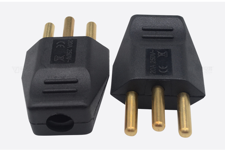 20a发电机组装电源插头 163巴西电源线插头 现货