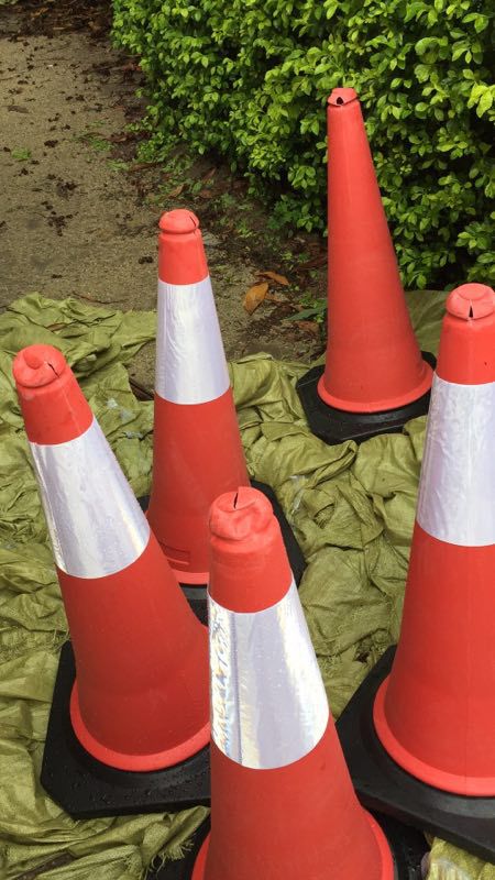 反光锥h750路锥 泡沫雪糕桶反光路障锥形筒安全施工警示锥