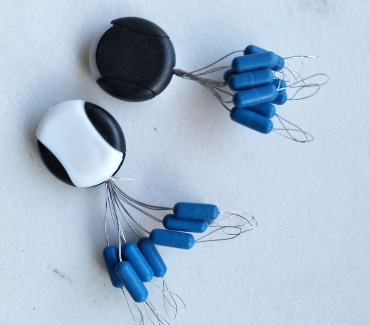 牢牢抓住鱼线,恢复能力强,抓线能力持久保持硬钢丝,又细又硬,太空豆