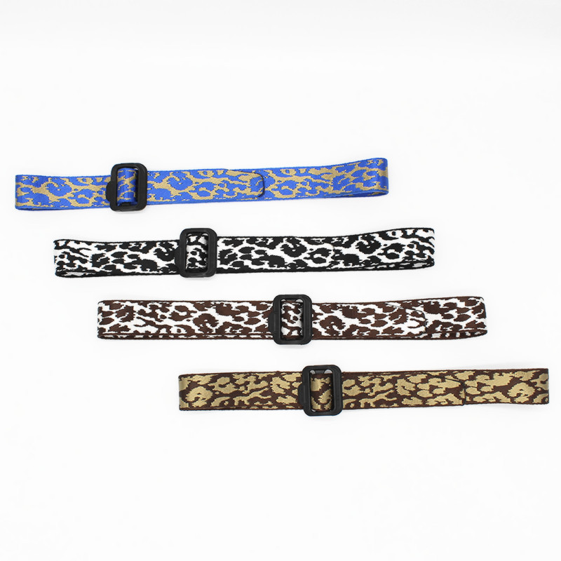 Cross-Border New Arrival Outdoor Imitation Nylon Leopard Woven Belt Japanese Buckle Outdoor Casual Sports Belt Wholesale