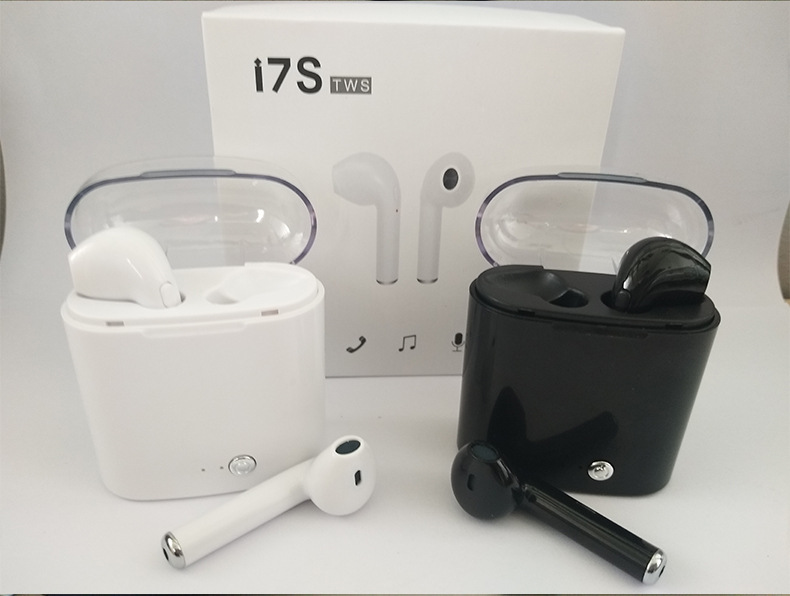 无线蓝牙耳机i7 水晶充电仓迷你运动蓝牙耳机i7s tws蓝牙耳机新款