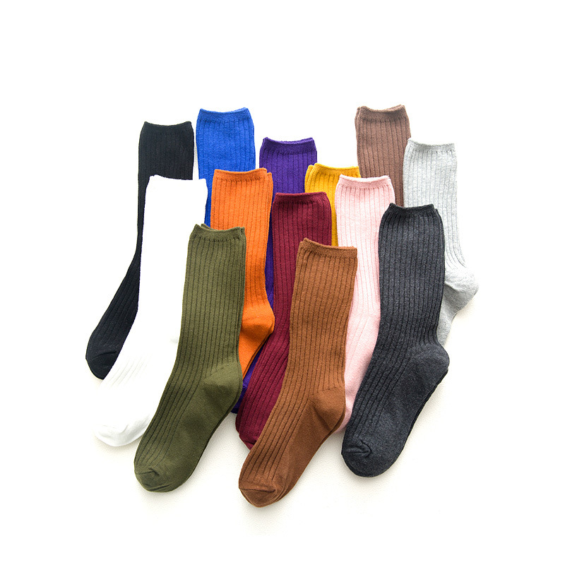 Women's Socks Thickened Bunching Socks Cotton Autumn and Winter Korean College Style Japanese Style South Korea All-Matching Tube Socks Women's Fashion Long Socks