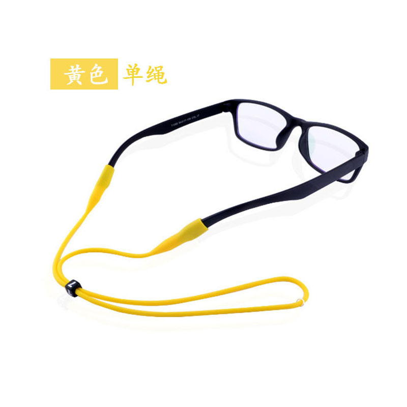 Buckle Silica Gel Glass Cord Athletic Glasses Fixed Children Adult round Head Buckle Silica Gel Glass Cord Glasses Rope