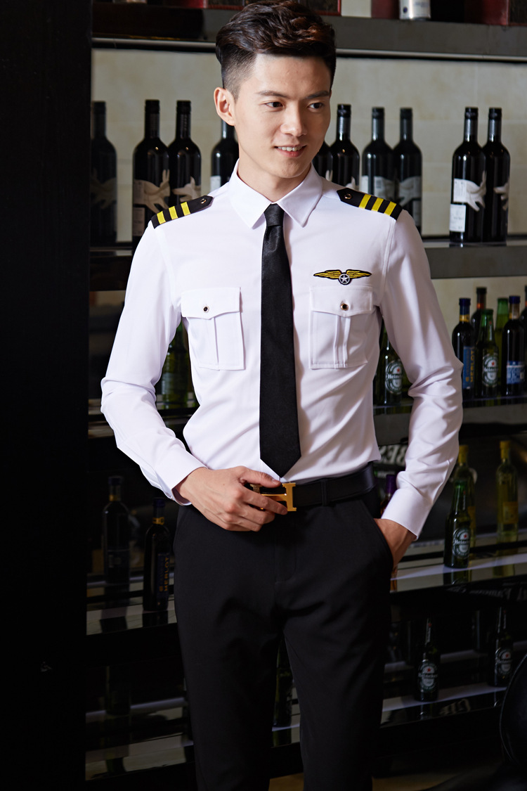 龙丽儿ktv服务员工作服秋冬装酒吧夜场空姐空少长袖空乘技校制服
