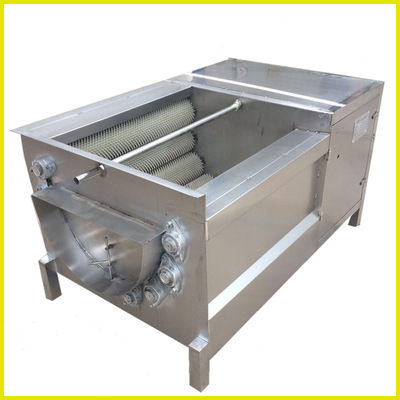 毛辊清洗去皮机土豆 山芋喷淋清洗机自动清洗自动出料 土豆去皮机