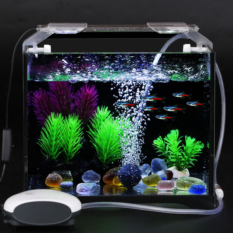 鱼缸氧气泵增氧泵小鱼缸增氧小型家用打氧机水族箱养鱼静音充氧泵