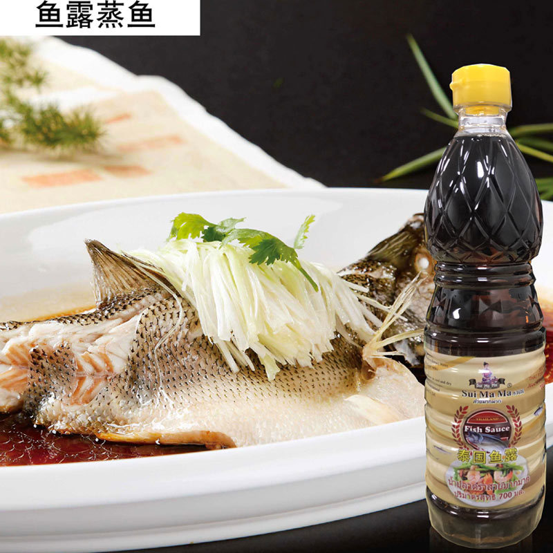 水妈妈鱼露700ml 泰国进口生抽用法凤尾鱼汁鱼酱油 海鲜调味品