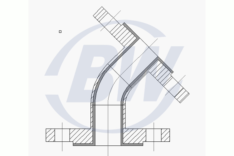 液压管pfa弯头 衬氟三通 内衬衬氟三通 卫生级衬氟弯头