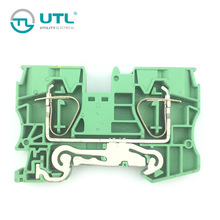 尤提乐JUT3-16PE配电箱卡导轨接线端子_快速弹簧型替代ST16-PE