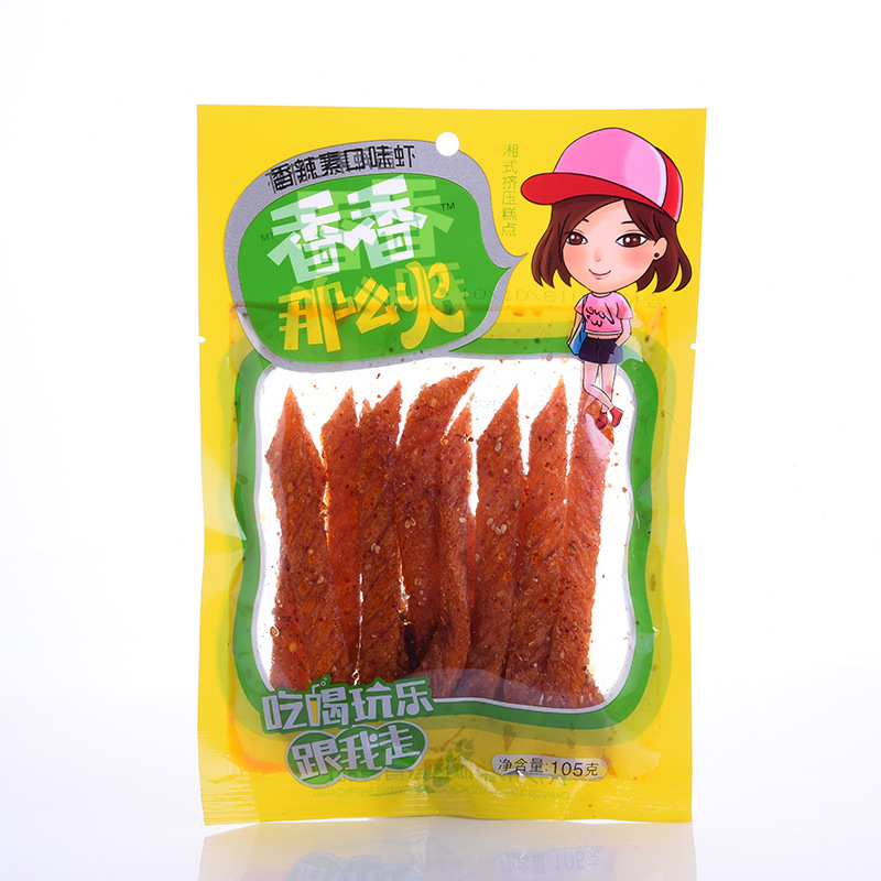 香香那么火口味虾辣条100g 休闲办公粮食解馋零嘴小吃厂家批发