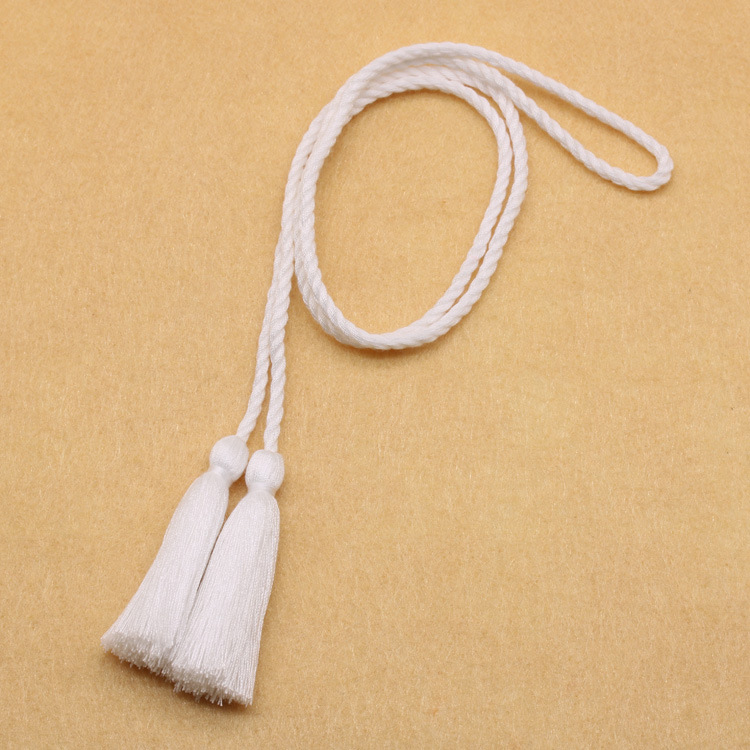 77cm流苏绳可定制女装绳流苏 双头涤纶服装腰带流苏 穗子