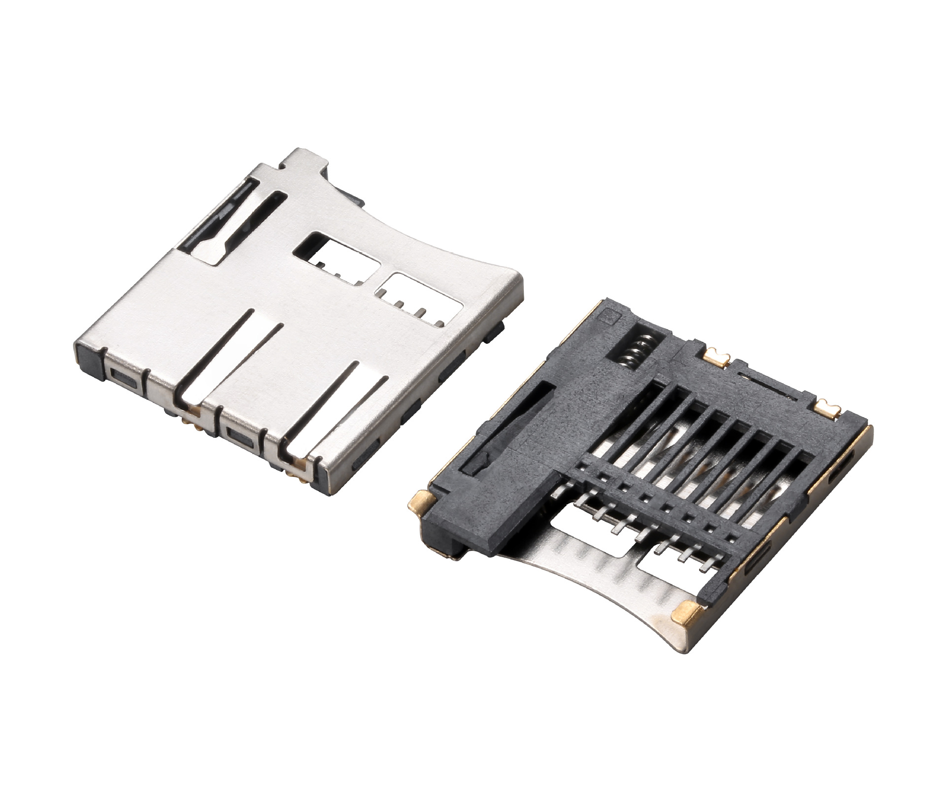 自弹式tf内存卡 8pin内焊tf卡座 数码tf内焊式卡座 座子-阿里巴巴