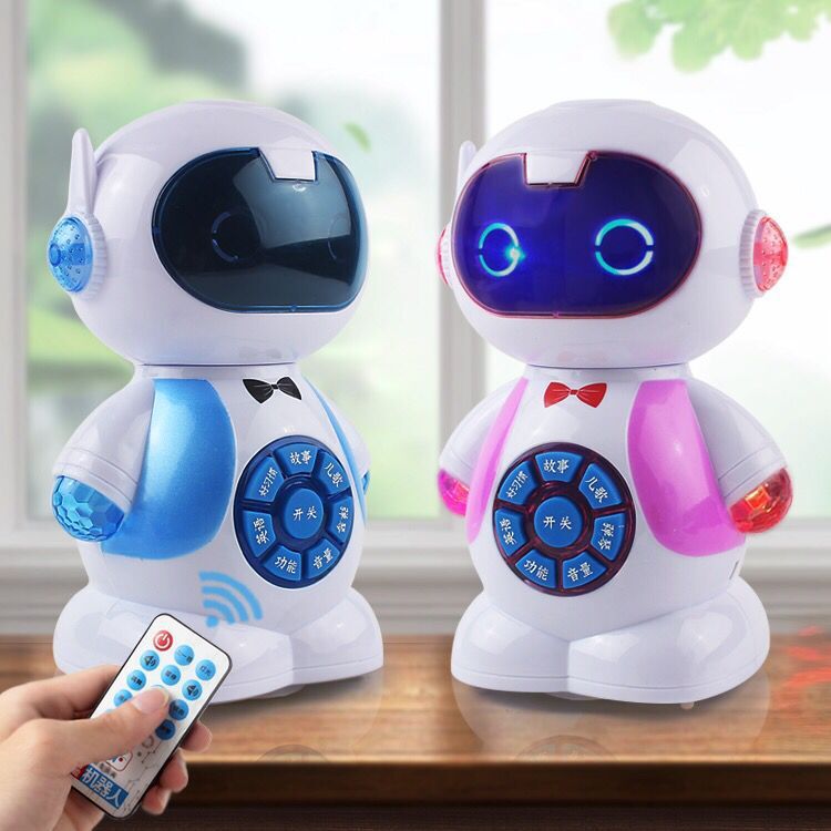 children‘s educational toys intelligent remote control induction robot rechargeable singing and dancing little fat leisurely robot