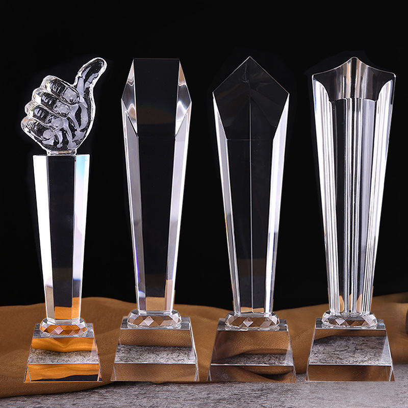 五星高档水晶奖杯