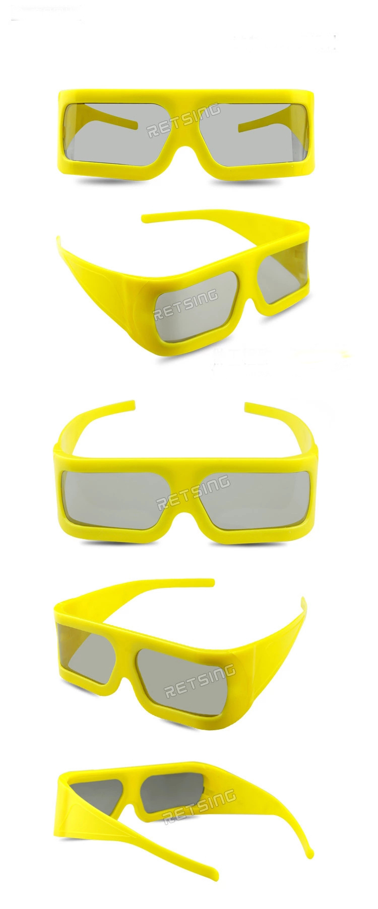 厂家直销 3d 眼镜 线偏光 4d5d立体眼镜 游乐园影院imax用