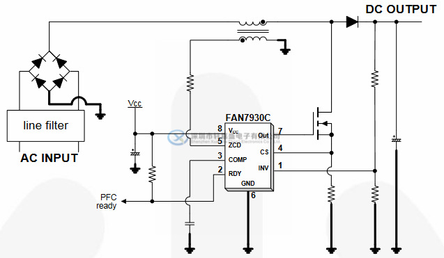 fan7930c 120μa20v soic8 fairchild 集成电路ic