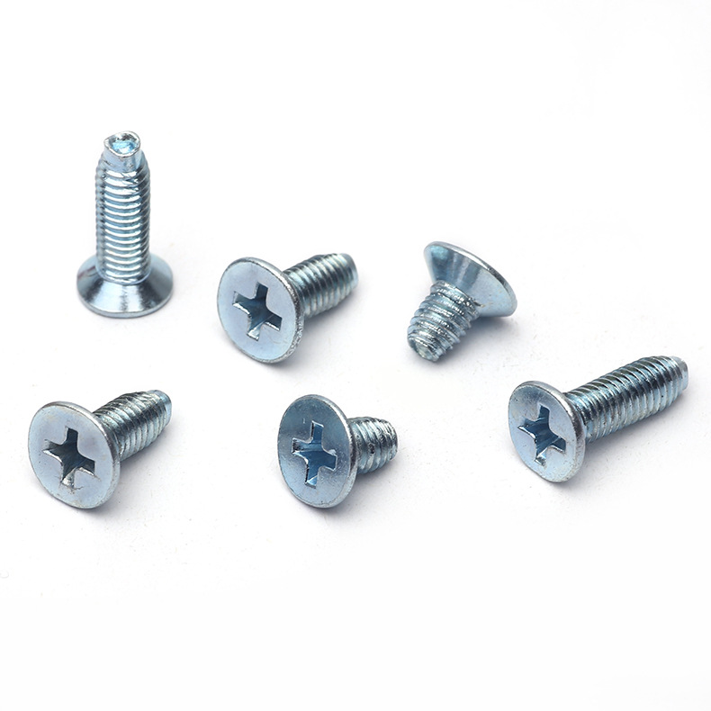 镀锌沉头三角螺丝平头十字三角自攻牙螺丝铁皮螺丝m3m4m5m6