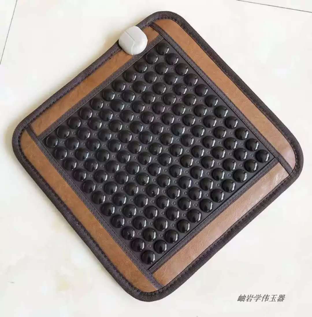 供应产品 正品批发玉石坐垫 托玛琳玉石赭石远红外线电加热玉石垫
