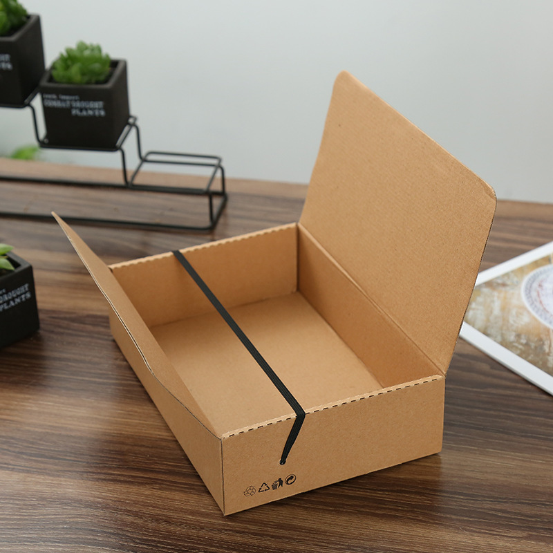 Kraft Paper Folding Paper Box Socks Underwear Packaging Sealing Jewelry Gift Box Corrugated Paper Box Manufacturers Can Order