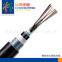 阻燃防鼠光缆GYFTZY53-24B1阻燃直埋光缆24芯单模光缆厂家直销